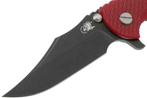 Rick Hinderer XM-18 3.5 Bowie 20CV Battle Black, Red G10 zakmes | Voordelig kopen bij ...