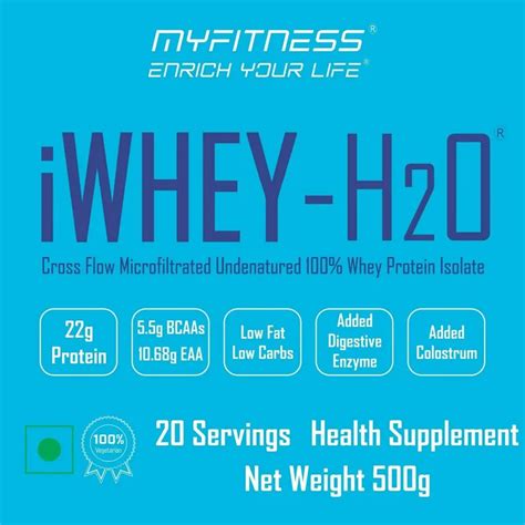 Buy Myfitness iWhey-H2O Protein Chocolate Paradise Flavour Powder, 500 ...