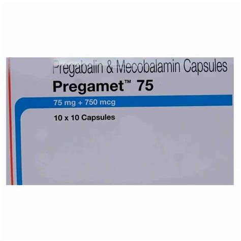 Pregabalin Medicines - Pregamet Tm75 capsule Wholesale Trader from Nagpur