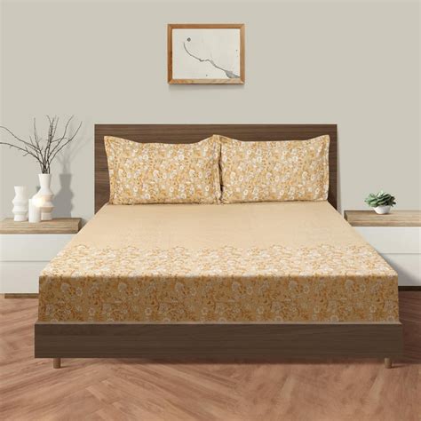 Buy SWAYAM Floral Sketch 160TC Queen Bedsheet Set from Swayam at just ...