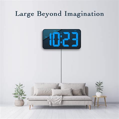 SHLNL Digital Wall Clock,11.5Inch Big Digital Clock Large India | Ubuy