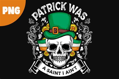 Vintage Irish Skull St Patrick's Day PNG Graphic by BestBens · Creative ...