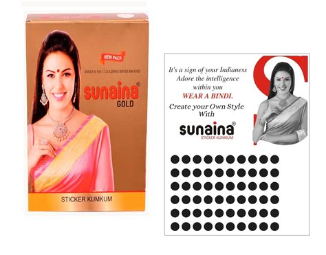Sunaina Sticker Kumkum Black Velvet B-6 Round Bindi (15 Flaps) – Punjab ...