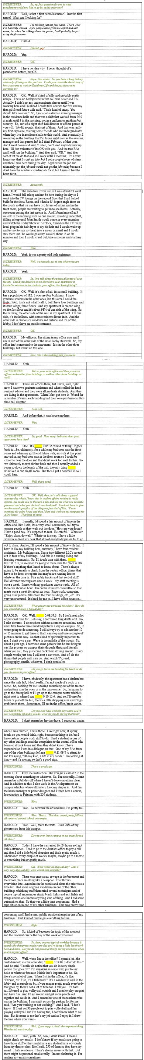 Interview Data Analysis Example 的图像结果
