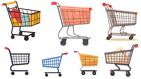 Shopping Carts Clip Art Free Stock Photo - Public Domain Pictures