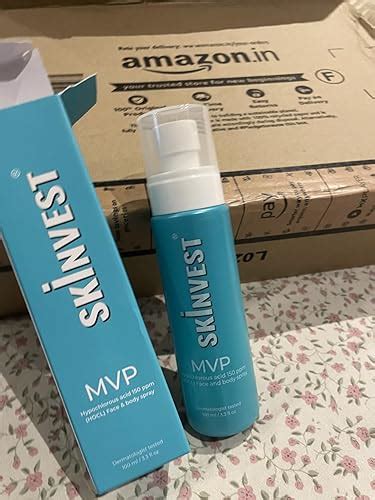 Skinvest MVP Hypochlorous Acid Spray with 150 ppm HOCl, Zinc PCA ...