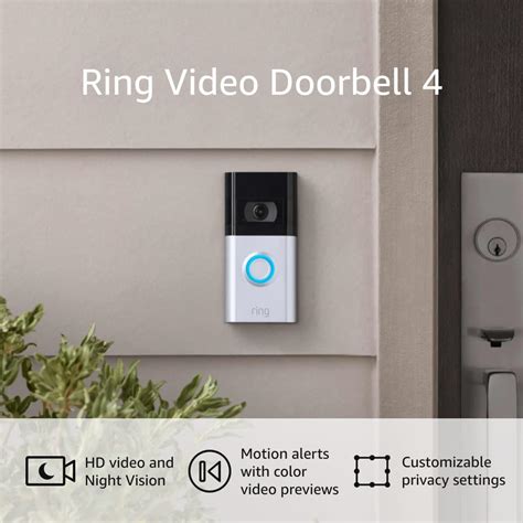 Ring Video Doorbell 4 – improved 4-second color video previews plus ...