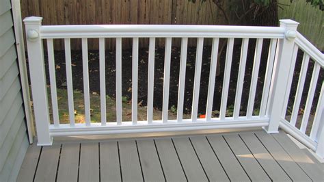 White Vinyl Rail Porch Vinyl Railing, Deck Railing Kits, Aluminum ...