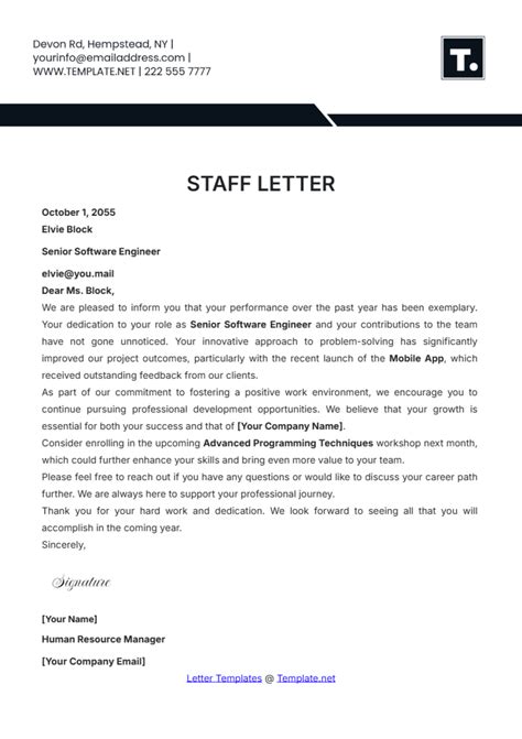 Free Employee Testimonial Letter Template to Edit Online