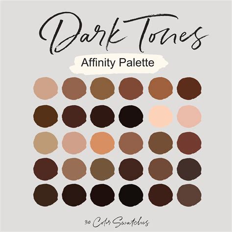 Black Skin Tone Chart