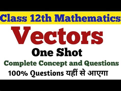 Image result for Class 12 Math Vector One Short