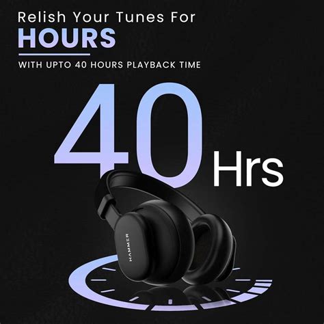 Hammer Bash Max wireless over the ear|Deep Bass|18hr Playtime|Touch ...