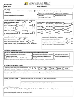 Medicaid Member Health Assessment Form - Blank Fillable Template | Fill ...