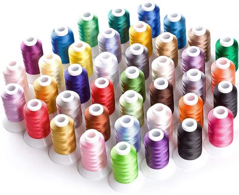 Giriraj ji Collection Silk Thread Cone Pack for Embroidery Machine, 12 ...
