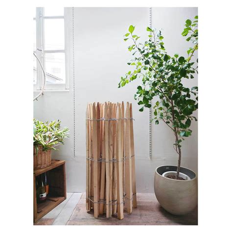 Chestnut wood fence【S】H100cm（space 6cm） | Seeding