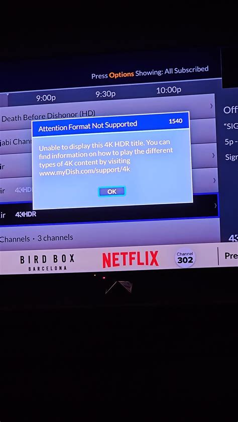 Sony 4k Mini LED TV can't display 4k HDR?? : r/dishnetwork