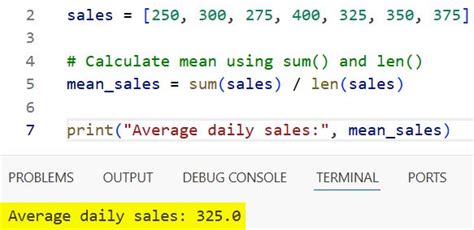 Image result for Mean of List Python