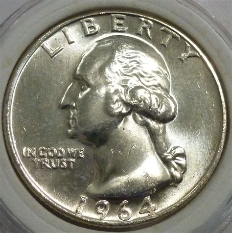 1964-P GEM BRILLIANT UN-CIRCULATED Washington Quarter BU # ( 252) - For ...