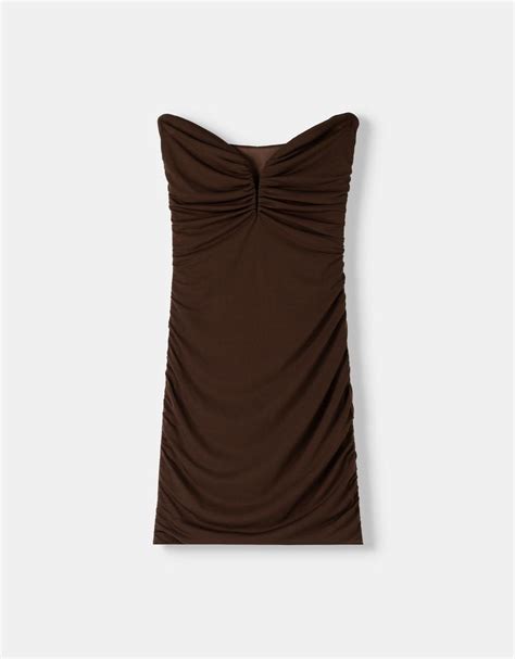 Draped mini dress - Women | Bershka