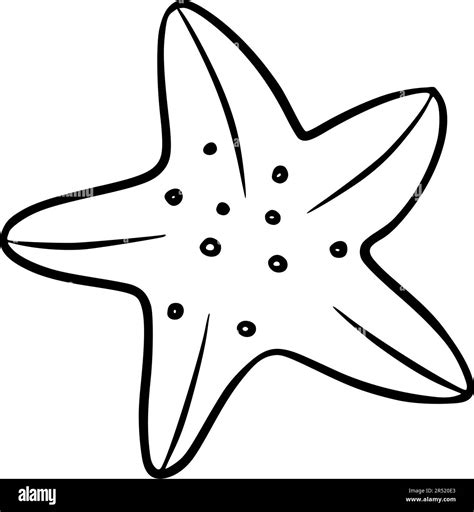 Starfish Clip Art Outline