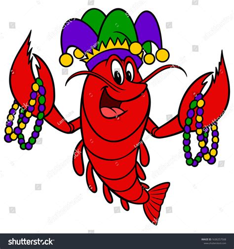 Free Clipart Cartoon Party Crawfish