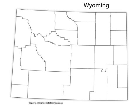 Wyoming County Map | Map of Counties in Wyoming with Cities
