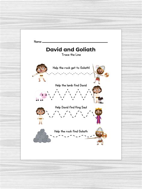 6+ Free Printable David and Goliath Crafts | Healing Home