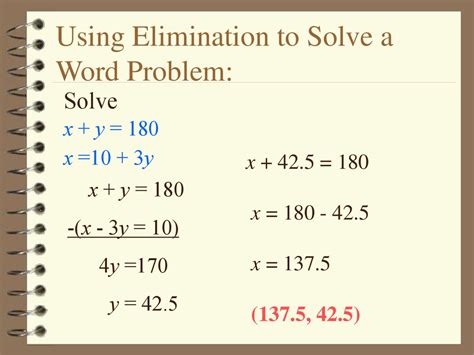 Image result for Solve Using Elimination