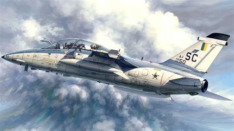 Download wallpaper ART, AVIATION, JET, AIRPLANE, AMX A1, section ...