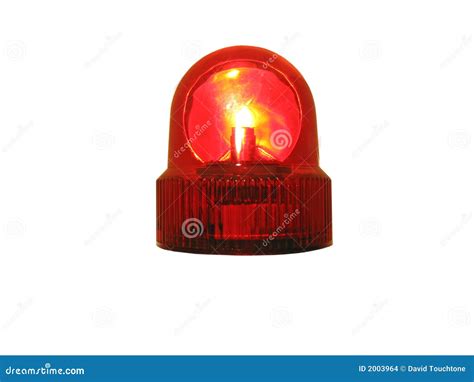 Flashing Red Police Light