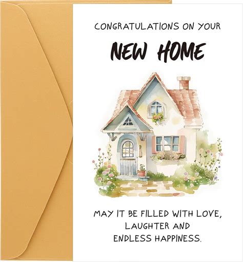 Amazon.com : Gosknor New Home Card, Housewarming Card New Apartment ...