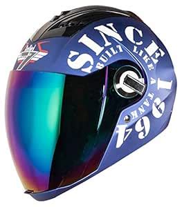 Steelbird SBA-2 Tank Full Face Helmet in Matt Finish Fitted with Clear ...