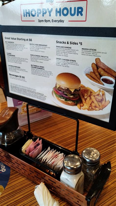 Menu at IHOP restaurant, Simi Valley