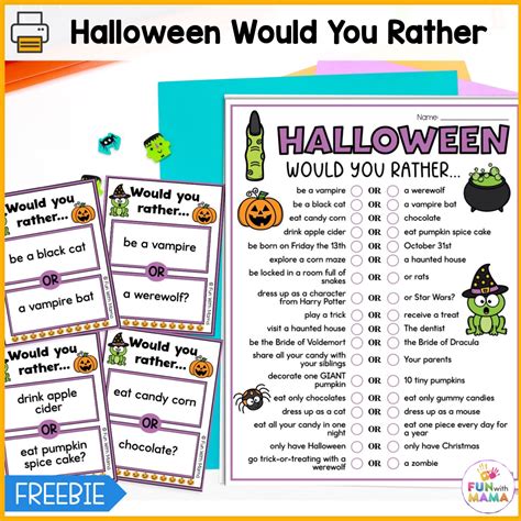 Would You Rather Questions Halloween