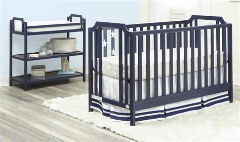 Buy Suite Bebe Celeste 3-in-1 Convertible Island Crib, Navy Blue Finish ...