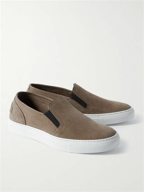 Brioni - Suede Slip-On Sneakers - Brown Brioni