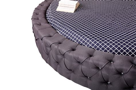 Texo Round Bed in Rich Suede – Indian Nest