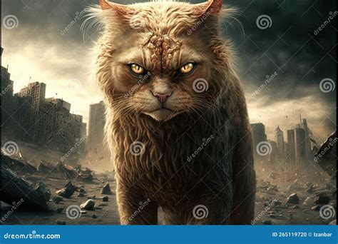 Evil Cats Dominating the World Illustration Generative Ai Stock ...