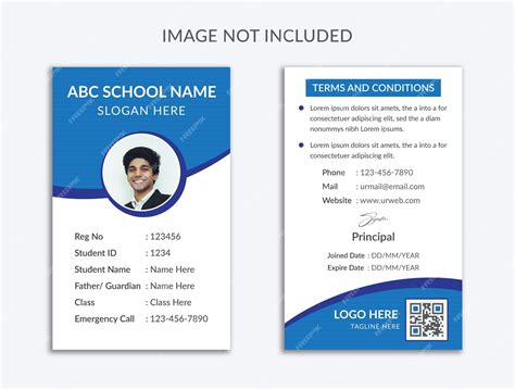 Id Card Design For School at Emma Lowell blog