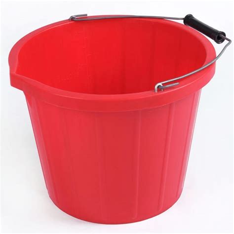 Buy Red 3 Gal Plastic Bucket from Fane Valley Stores Agricultural Supplies