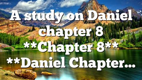 Daniel Chapter 8 Explained 的图像结果