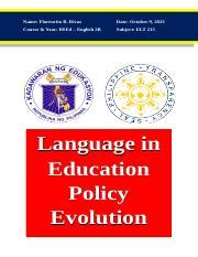 Image result for Language Policy Evolution