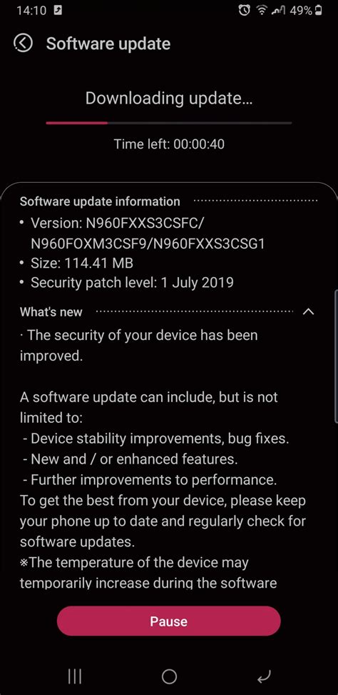 Image result for Galaxy Note 9 Update