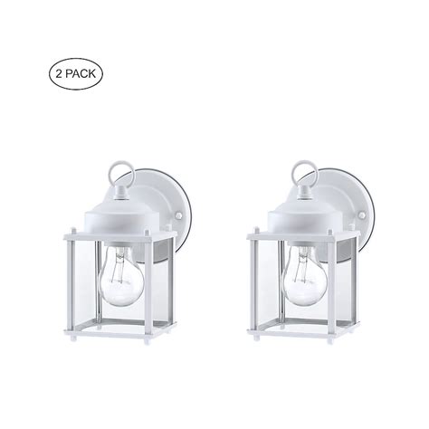 Hukoro 1-Light 8-in H Matte White Outdoor Wall Light 2F10511-WH at ...