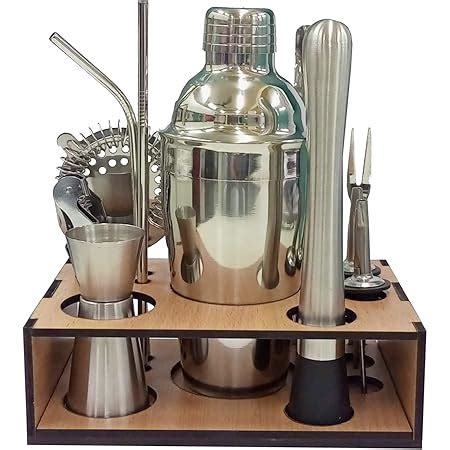 Mixology Bartender Kit Cocktail Shaker Set with Stand by Incrizma ...