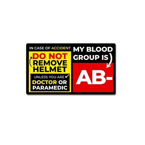 Buy Ab Negative Sticker Online | Premium Waterproof Vinyl | STICK IT UP