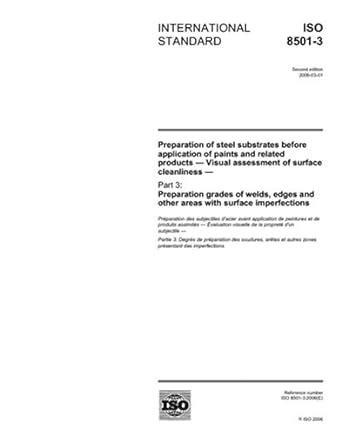 ISO 8501-3:2006, Preparation of steel substrates before application of ...