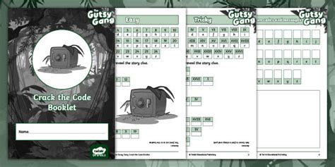 The Gutsy Gang: Book 1 – Crack the Code Booklet