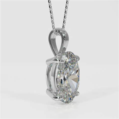 OVAL DIAMOND PENDANT – ecosparckle