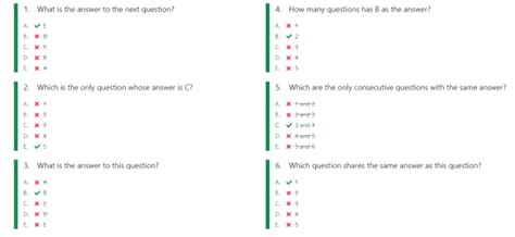The Self-Referential Quiz | Puzzle a Day